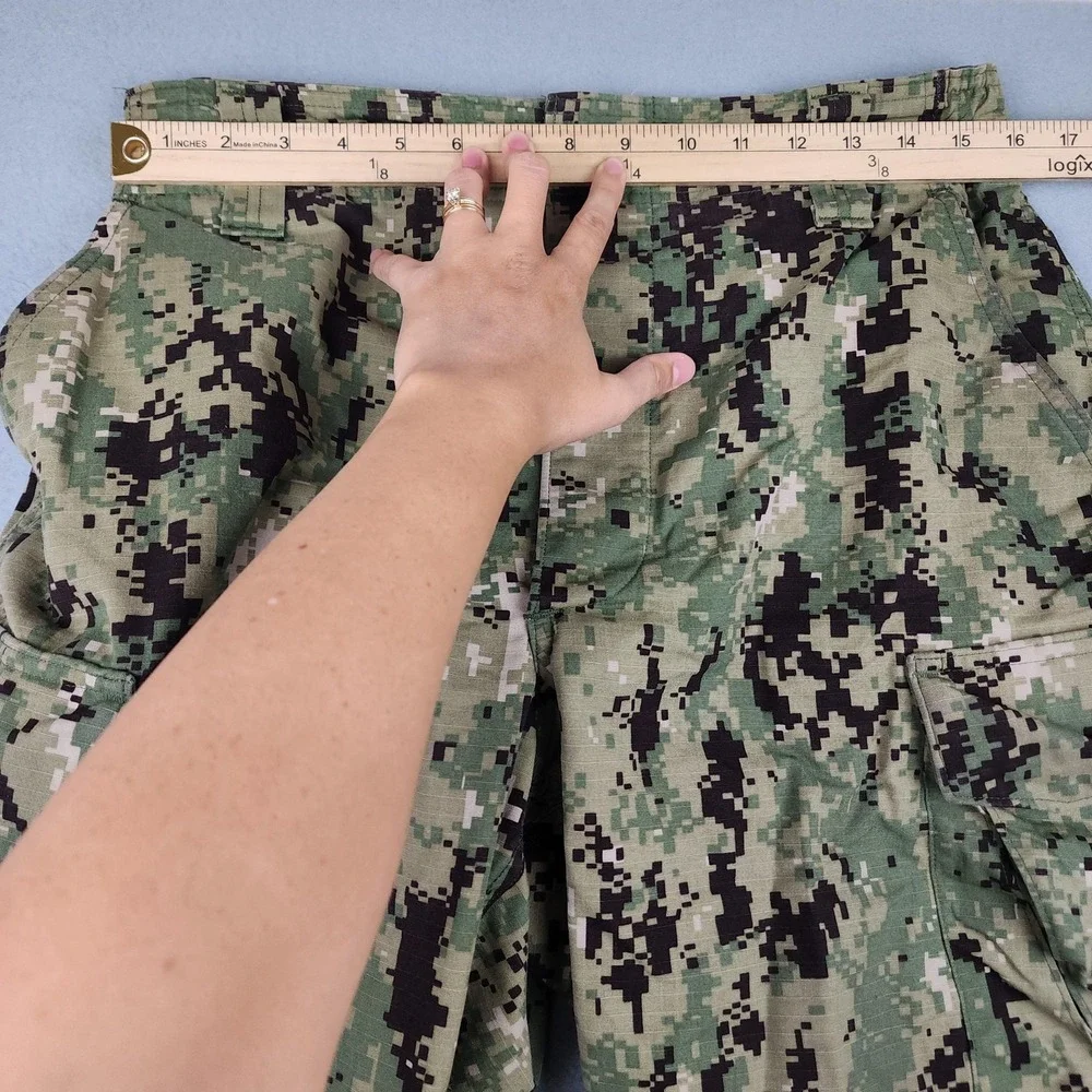 US Navy Seals Pants Mens Med Long 33x33 Green NWU Type III Camo Cargo Navy Work